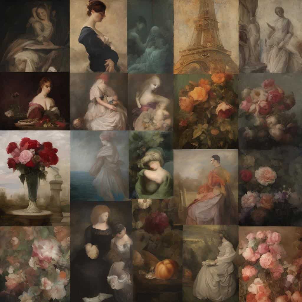 Καλλιτέχνες και καινοτομία στη σύγχρονη τέχνη, έργα ζωγραφικής και πορτρέτα.